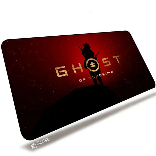 Ergonomic Mouse Pads & Wrist Rest Cushions Oversized Extended Full Desk Gaming Ghost Of Tsushima Gaming Mouse Pad Company Mausepad Pc Gamer Accessories Anime 3Z