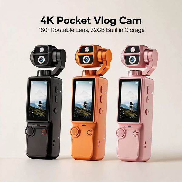 US Stock Q9 2 inch Autofocus 4K HD Digital Outdoor Sports Camcorder 2000mAh Battery 32GB Memory Card Optional and with 4 colors video camera