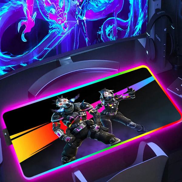 Ergonomic Mouse Pads & Wrist Rest Cushions Mouse Pad With Rgb Gamer Keyboard F Fortnite Backlight Desk Mat Pc Cute Gaming Xxl Protector Large Accessories Mous 3Z
