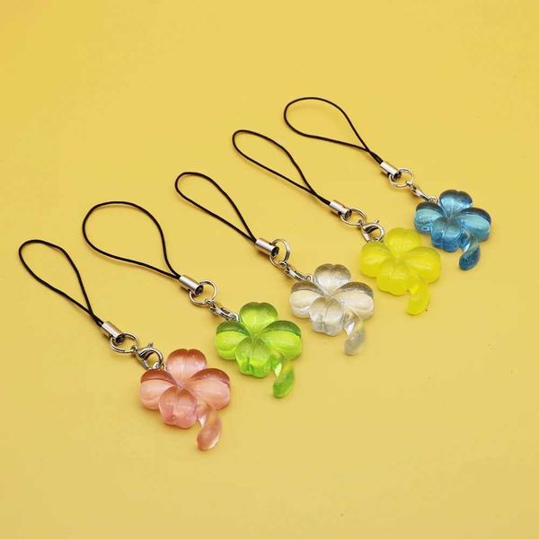Cute Lucky Leaf Phone arms Pendant Kaii Keyain Cases For iP 14 Y2K Sweet Lanyard cessories Ins Korea New C260728 from DHgate