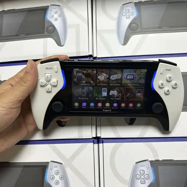 Game Controller Portable Projectch IPS Screen Handheld Game Wireless Console With Double Rocker Player Video Games Supports Ps1 Arcade Hd Output Pad 1G 5X