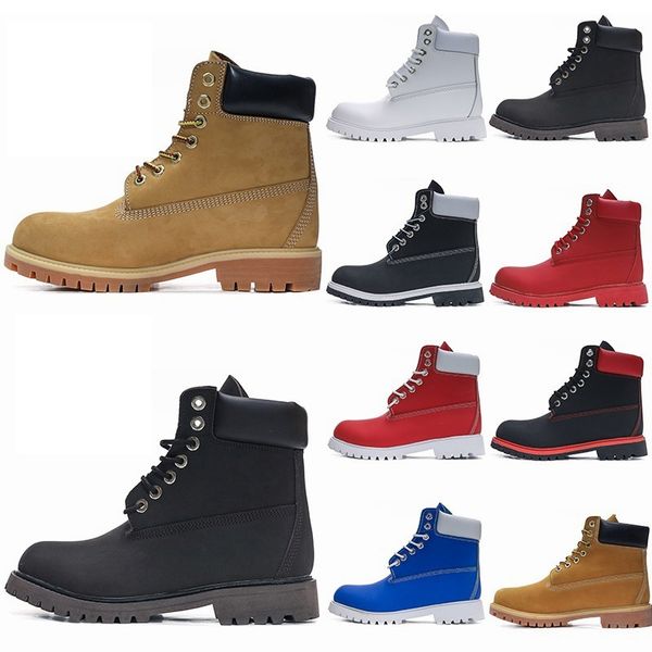 

Designer Ankle Boots For Mens Womens Classic Paltform Booties Yellow Brown Black Red Leather Work Out Casual Hiking Shoes Man Autumn Winter Sneakers Size 36-46, Sky blue