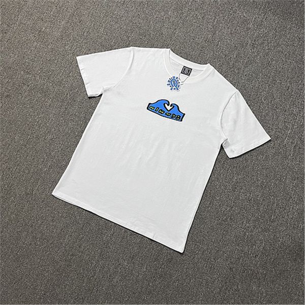 

Sun Curly Print T-Shirt For Men Women Casual O-Neck Short Sleeve Cotton Tops Fashion Streetwear Summer Trendy Tee, White