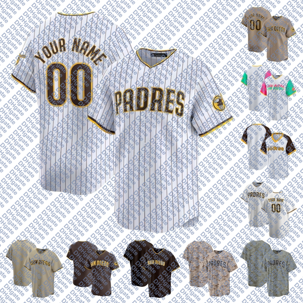 Padres Jersey Baseball Xander Bogaerts Jackson Merrill Jake Cronenworth Miguel Andujar Nick Castellanos Luis Campusano Bryce Johnson Ty France Men Women Youth