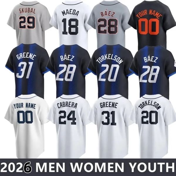Riley Greene Tigers Jersey Baseball Kevin McGonigle Kerry Carpenter Spencer Torkelson Gleyber Torres Keith Dillon Dingler Parker Meadows Men Women Youth