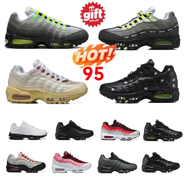 

Designer Shoes 95s Running Shoes Men Women Sneakers durable riple Black White Halloween Pink Beam Sequoia Stadium Green Red Stardust Sports Trainers, # color 16