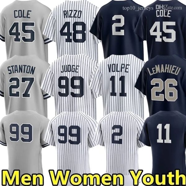 Aaron Judge Yankees Jersey Baseball Chisholm Jr. Giancarlo Stanton Cody Bellinger Jose Caballero Ben Rice Trent Grisham Austin Wells Ryan McMahon Men Women Youth