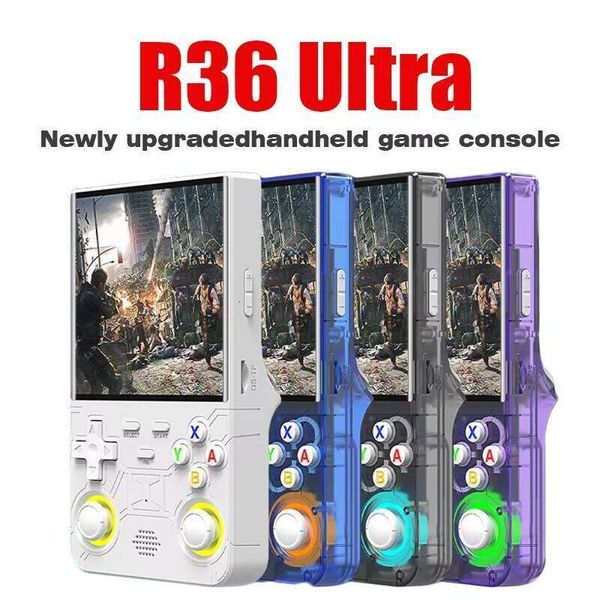 R36Ultra 4.0-inch Retro Handheld Game Console 128GB Portable Video Player Open-Source Linux System for Gaming 26Y0406