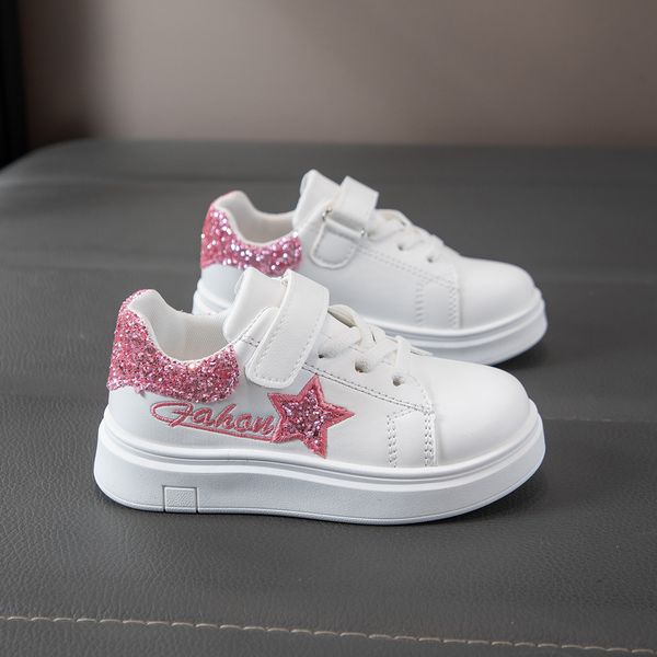 

Best Shoes Kids 2026 Girls Cute Princess Shoes PU Leather Heel Casual Shoes Comfort Walking School Shoes For Toddler Kids Party Daily Wear Classic White Free shipping, Silver