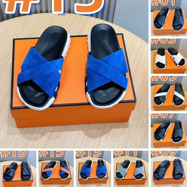 34model Designer Men's Slides Slippers Summer Flip Flops Man Clappers Indoor Cloud Slipper EVA House Shoes luxurious men Platform Beach Sandals Fashion 38-46