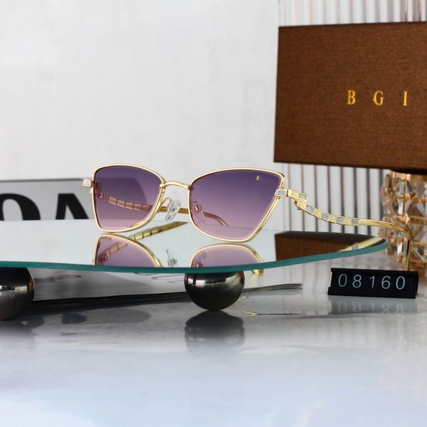 

Designer Sunglasses for Women UV400 Sunglasses Men Resort Glasses woman Multi Color frameless travring outdoor gafas de sol de hombres gift With box