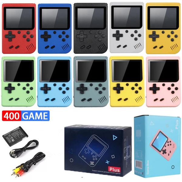 400 in 1 Portable Game Players Mini Handheld Retro Video Game Console 8 Bit Colorful LCD Display AV Output Built-in 400 Nostalgic Classic Games For Kids Gift