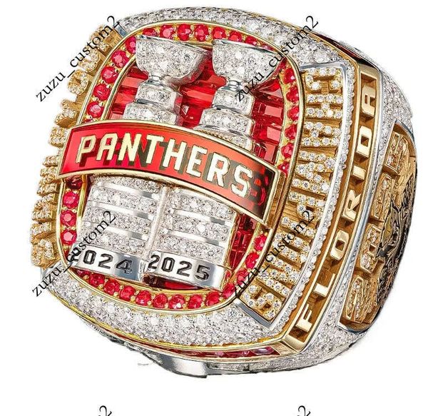 Newest 2024 2025 Stanley Cup PANTHERS Team Champions Championship Commemorative Ring Wooden Display Box Souvenir Men Fan Gift Wholesale