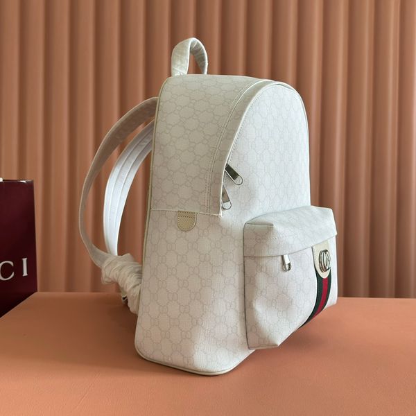 

Backpack Luxury Bag Palladium-tone Accessories Green Nylon Lining Lined With Mesh Fabric Bags Adjustable Shoulder Straps Soft Canvas Bags, #-22 30