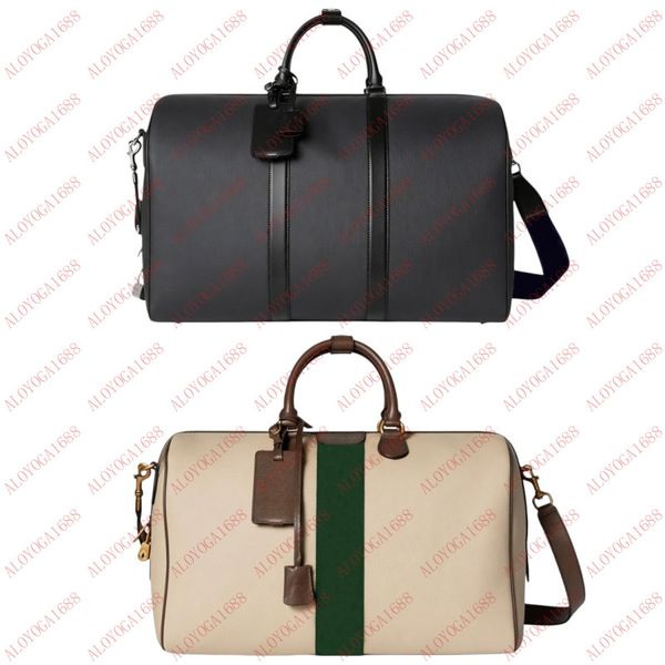 

Neutral Luxury Duffel Bag Men Women Classic Letter Print Vacation Luggage Bag Medium,Large Size Crossbody Shoulder Bag Style M834460 M792074 Outdoor Travel Packs, Black letters-medium