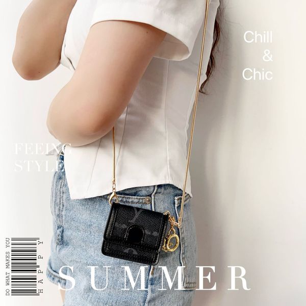 

Designer keychain headphones bag, women's mini bag, chain bag, necklace bag, #color 4