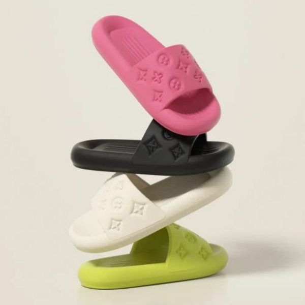 

2026 summer ultra soft comfortable home and bathroom flat slippers couple printed sandals for women men anti slip, A2