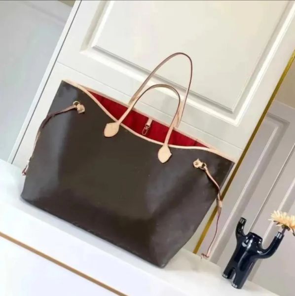 

(no Diaper Bags) Designer bags handbag wallet Fashion Leather messenger old flower Brown lattice MM shoulder Women Bags High Capacity Composite Shopping bag Tote bag, Yellow