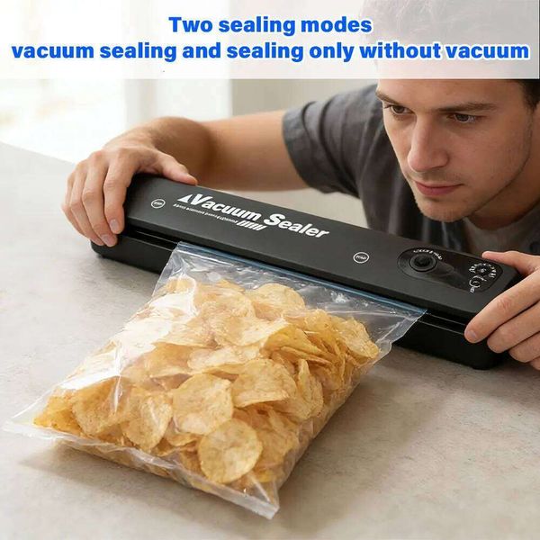 Portable Electric Handheld Vacuum Sealer Machine, Rose Gold Metal Food Sealer with Two Sealing Modes, 30cm Seal Length, Compact 220V Packaging Device