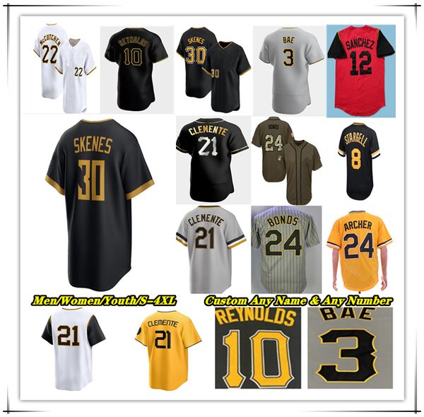 

2026 City Paul Skenes Bryan Reynolds Jersey Konnor Griffin Oneil Cruz Nick Gonzales Ryan O Hearn Brandon Lowe Mitch Keller 22 McCutchen Joey Bart Henry Davis Bart 4X, Men fans version white style