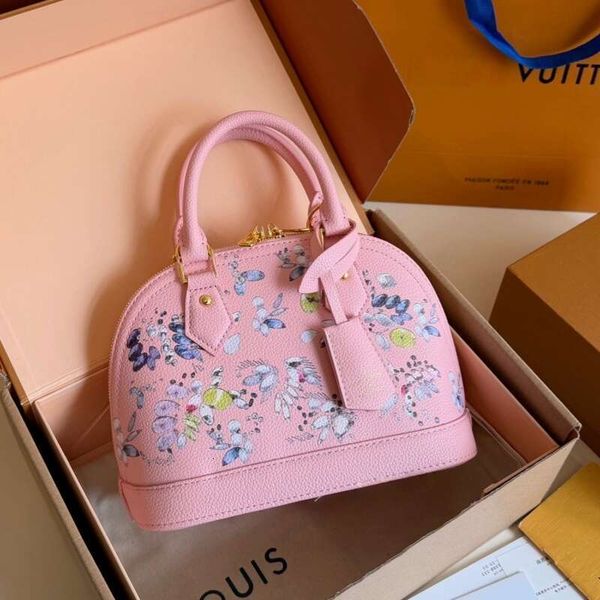 

Designer Shoulder Bags Luxury Fashion Tote Genuine Leather Handbag Designer Bag 2026 Trends Women Capacity Composite Shopping Old Flower Brown Bag High Quality, Deep brown