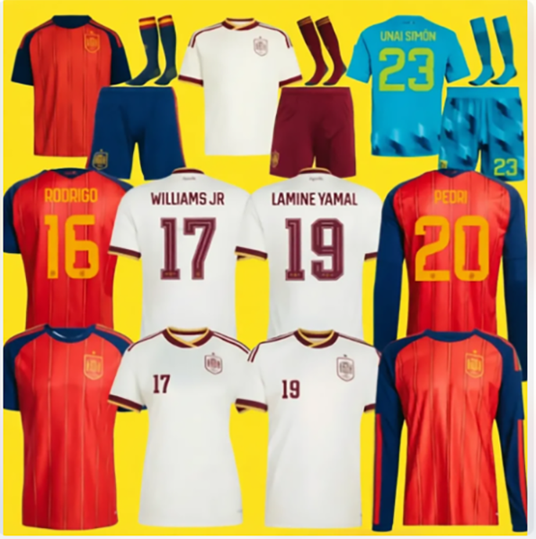 

2026 World Cup Spain jerseys children's clothing LAMINE YAMAL Soccer Jerseys 26 27 WILLIAMS JR MORATA FABIAN JOSELU OLMO Spanish Espana Football shirt, Gold