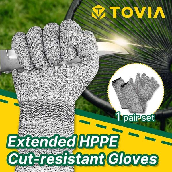 Professional Work Men's Safety - Cut-Resistant Construction & Gardening Gloves, Durable Protective Gloves with Non-Slip