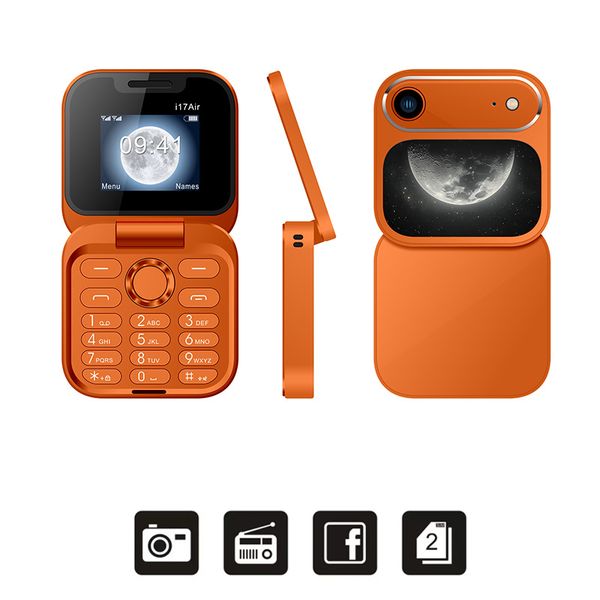 I17 Air i17mini phone folding flip backup multilingual dual card standby button elderly fast logistics