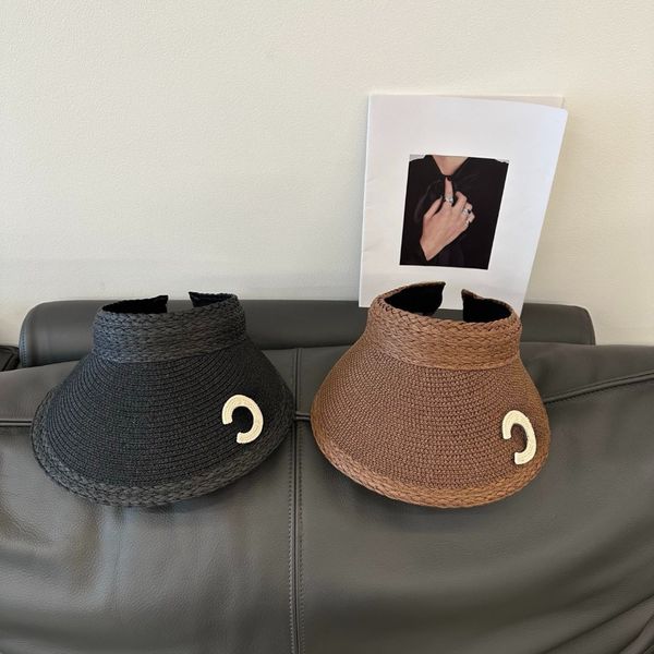 

Casquette Luxe Luxury Beach Sunhat Multicolor Empty Top Sun Visor Straw Hat Designer Hat Womens Hats Designers Beach Hat Caps Outdoor Adjustable Casual, Beige