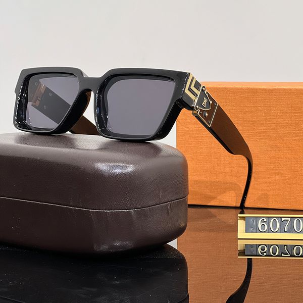 

Retro Sunglass Designer Sunglasses for Men Women Full Frame Sunglass Side Letters Sun glass Luxury Goggle Adumbral Fashion Eyeglasses Outdoor