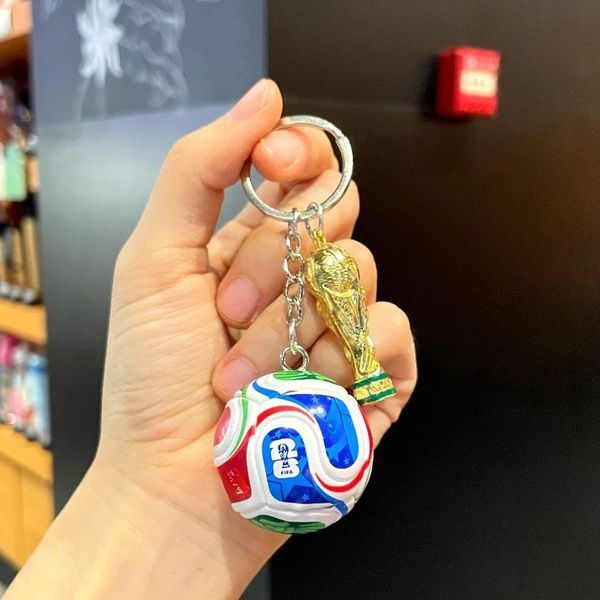 

World Cup US Canada Mexico football keychain Cross-border fans Hercules Cup key pendant Football peripheryBall Bag charm World Cup fan products Car Keychains gift