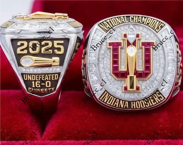 2025 2026 Indiana Hoosiers CFP National Team Champions Championship Sport Souvernir Men Fan Gift Commemorative Ring Wholesale