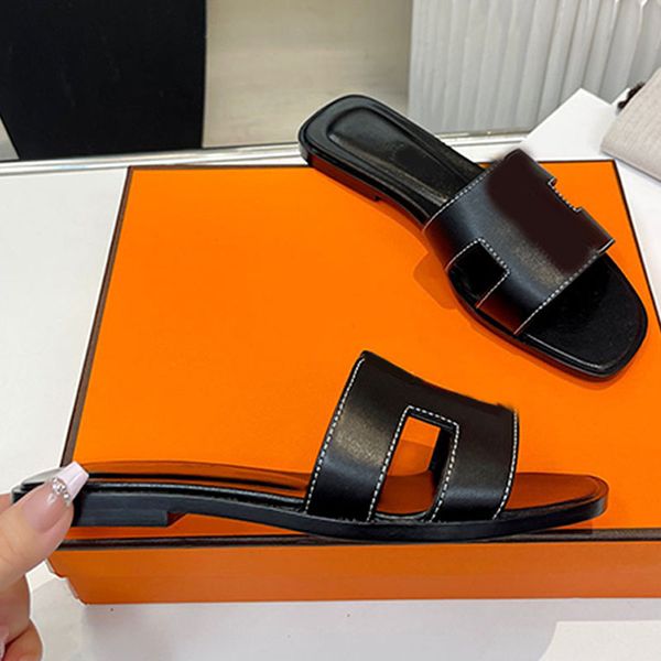 

miss sandal Designer Quality casual sandals Vacation beach slides Flat slippers sandals womens Patent Leather Summer Comfortable Sandals, Sandal#8