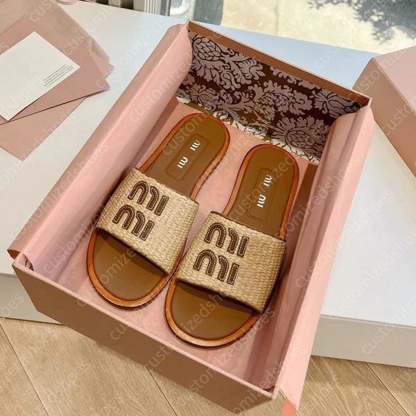 

Designer sandals designer women slide woman sandals designer slippers 2025 Luxury slides womens brand slipper Beach slides Flat heel Summer Designer Fashion 35-42, Black