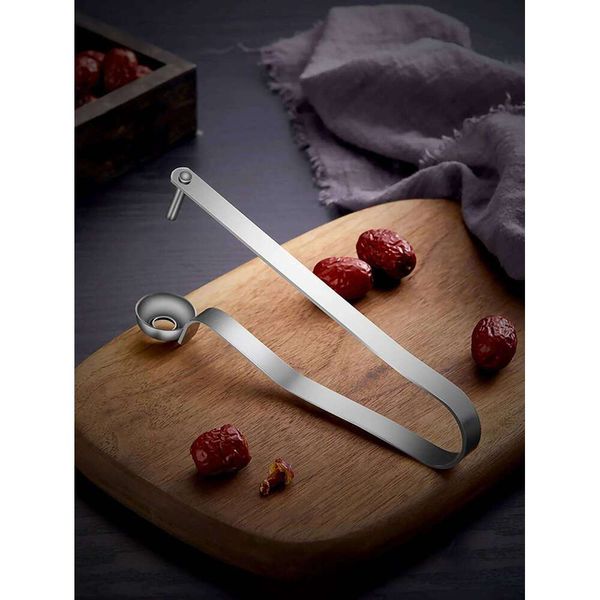 Manual Date Tool Jujube Corer Kitchen Gadget for Effortless Deseeding Red Dates Cherries & More - Fruit Pitting Device