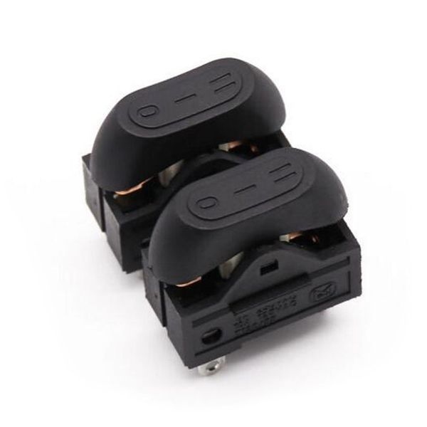10PCS KCD15-103 Rocker switch 250V/6A Copper pin/dot square power switch 3 Position ON-OFF-ON Boat Switch Hair Dryer Switch