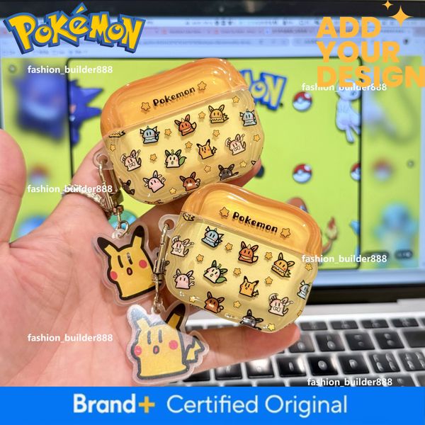 Practical Wireless Bluetooth Headset Protective Cover Pokemon Pikachu Cartoon Cute For Airpods 4 1 2 Pro 3