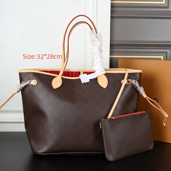 Handbag Designer Bag Tote Bag Premium Dedicated Fabric Paired With Cowhide Genuine Leather Timeless Style Classic Fashion Versatile Parallel Version Shoulder Bag