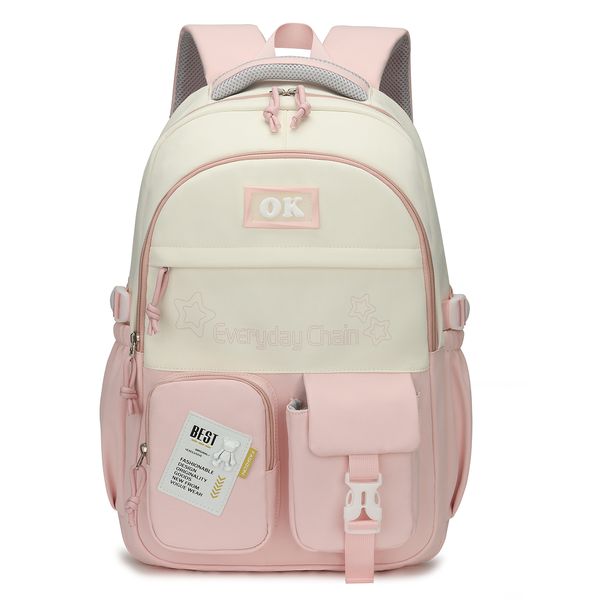 School Bags, 15.6 Inch College Backpack Laptop Back Pack, Travel Rucksack Large Bookbag for Teens Girls Women's Students