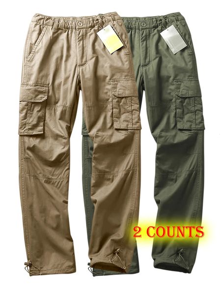 2Pcs Outdoor Sports Trousers PantsMen Tactical Pants Multiple Pockets Training Pants Camo Work Pants 260422