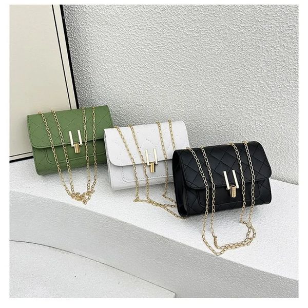 Womens Elegant Quilted Chain Shoulder Bag Premium PU Leather Crossbody Purse Stylish Handbag for Work Shopping Dating 260422BJ
