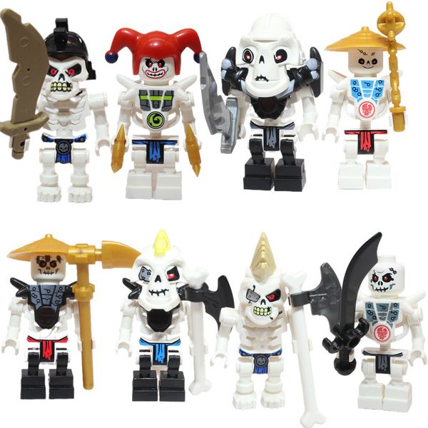 Free Shipping Of The New Ninja Series Doll Block Doll Doll Phantom Series Doll Children Assembled Toy Boy
