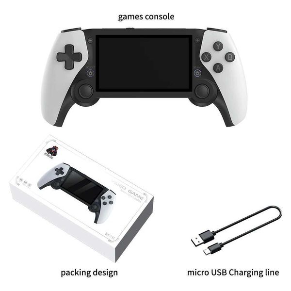 M28 Retro Handheld Game Console 71 inch LCD HD Screen 30 Emulators128G 4000mAh 2 3D Dual Analog Stick God of War Classic T260424