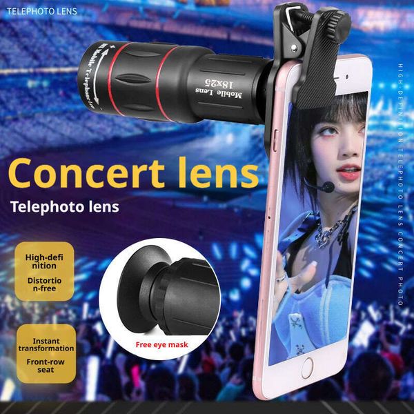 18x25 telephoto photography 18x high-definition high-power external mobile phone telescopes clip ipad camera fish eye phones zoom lens for iphone