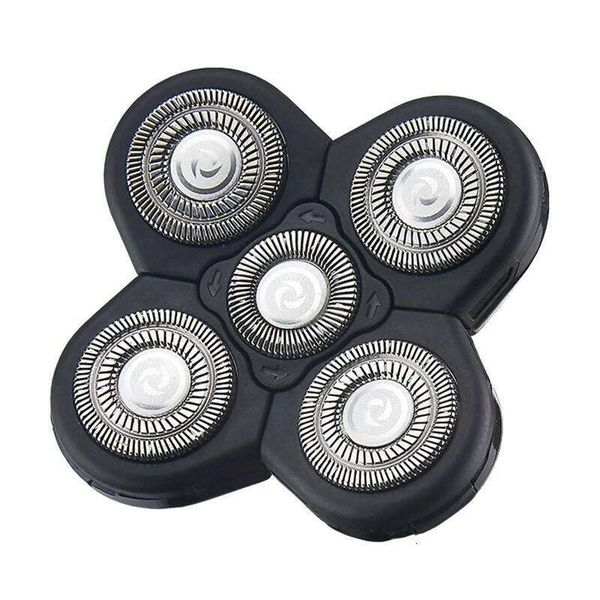 RESUXI 5 Blade Shaver Replacement Heads for Alternate Floating Washable Electric 5D Shavers Trimmers Kit