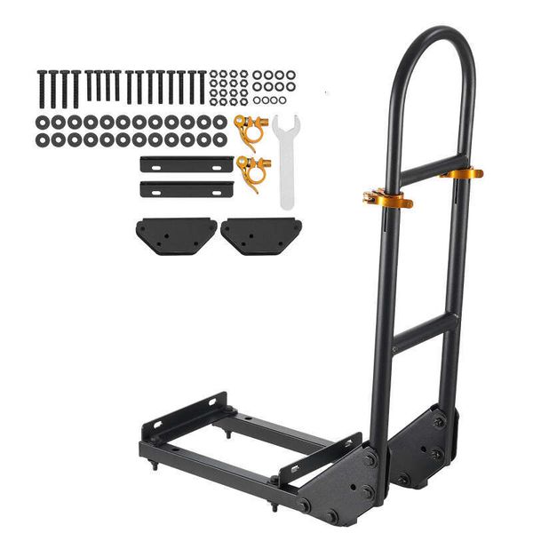 Cart Rear Seat Grab Bar For Most Golf Carts With Metal Footplates Black