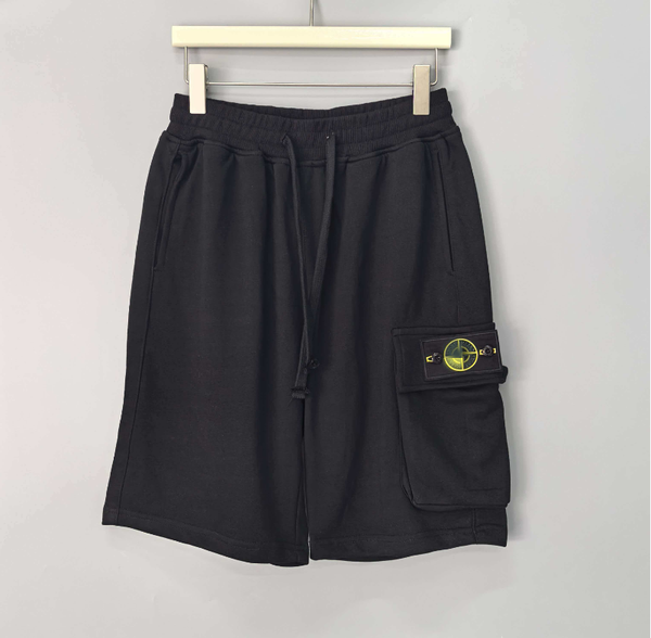 Stone Men's Designer Shorts Summer Casual Cotton Elastic Waist Shorts High Street Trendy Brand Women's Shorts Classic Designer Sports Shorts