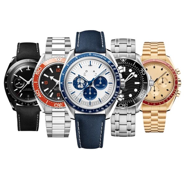 AAA Watch Luxury Mens Designer Sea Master Watch Super Clone Speedmasters Watch Man Watch Woman Watch High Quality Quartz watches