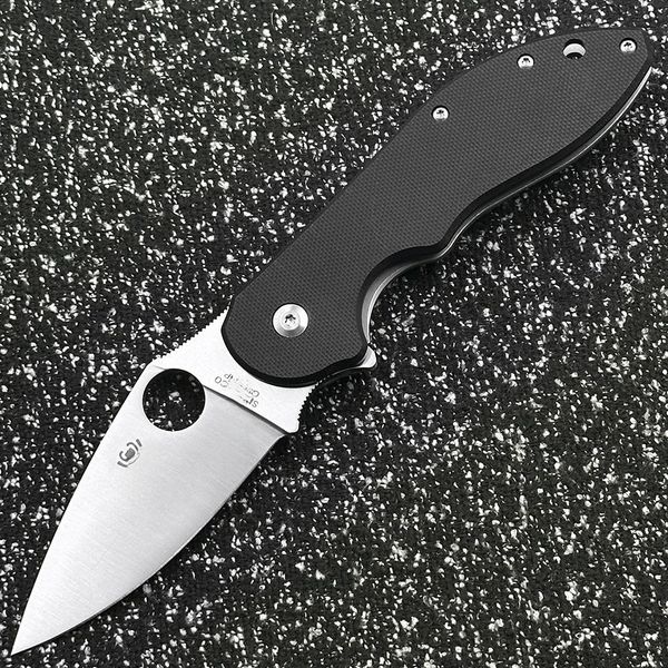 C172 G10 handle outdoor folding for camping, survival, sharp tactical self-defense tool knife