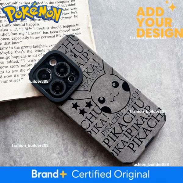 Cute Pikachu Compatible Iphone 14 Pro Case Velvet Apple 13/14 Plus Anti-Slip 11 Soft 12